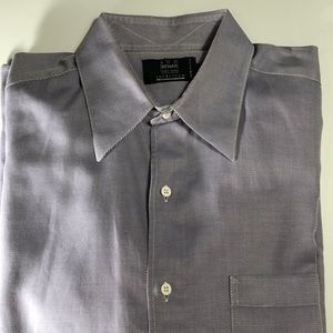 Ike Behar Button-up Dress Shirt Sz 15-1/2 L Sleeve
